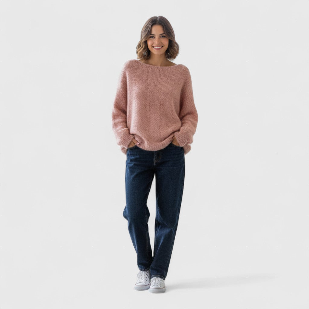 Διδώ - Γυναικείο oversize πλεκτό με απαλή υφή και άνετη εφαρμογή