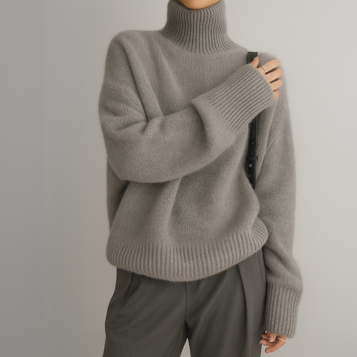 Candice - Μαλακή Oversize Μπλούζα Κασμίρ