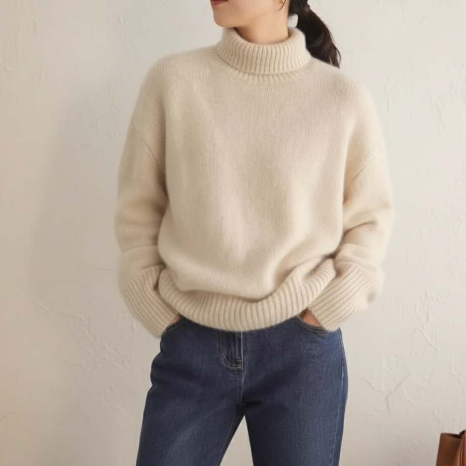 Candice - Μαλακή Oversize Μπλούζα Κασμίρ